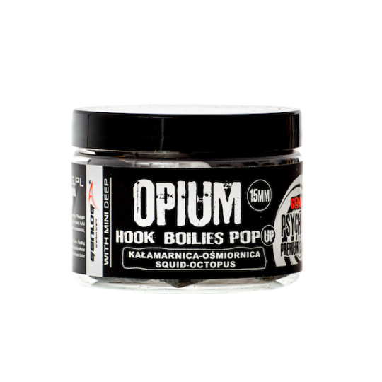 OPIUM HOOK BOILIES Pop Up 15mm SQUID OCTOPUS / OLIHEŇ CHOBOTNICE 150ml
