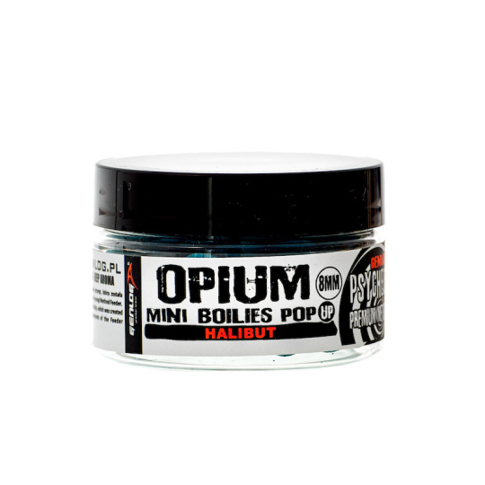 OPIUM MINI BOILIES POP UP 8mm Halibut 60ml