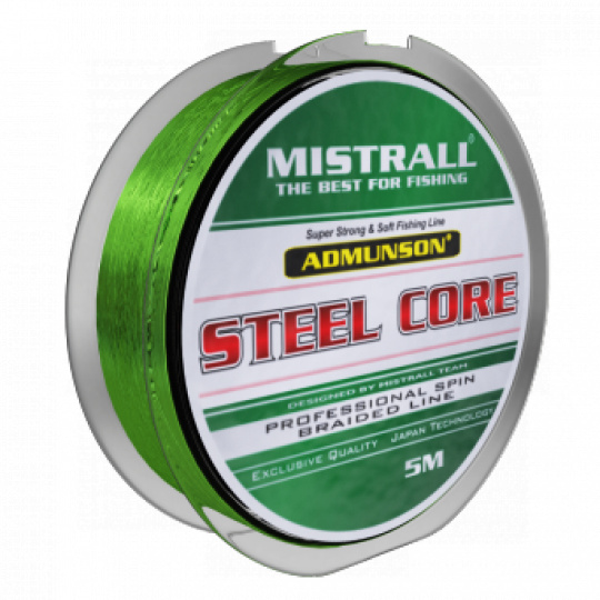 MISTRALL Amundson Steel Core Green 0,14mm 5m