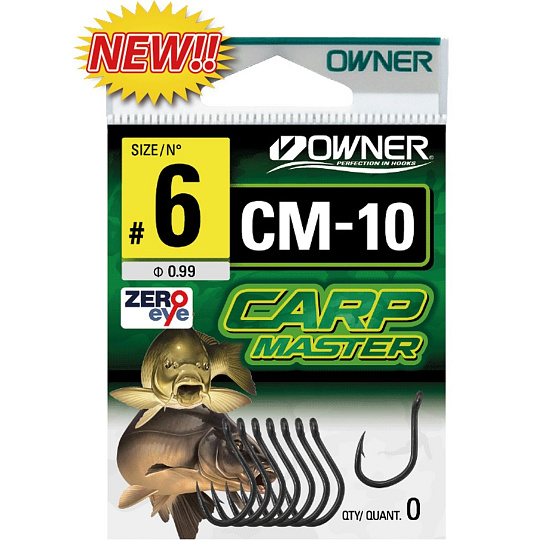 Háček Owner CM-10 ZIG RIG s očkem, bal. 9ks, vel. 6 Háček Owner CM-10 ZIG RIG s očkem, bal. 9ks, vel. 6