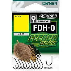 Háček Owner FDH-0.12 FEEDER HOOK s očkem, bal. 11ks, vel. 12